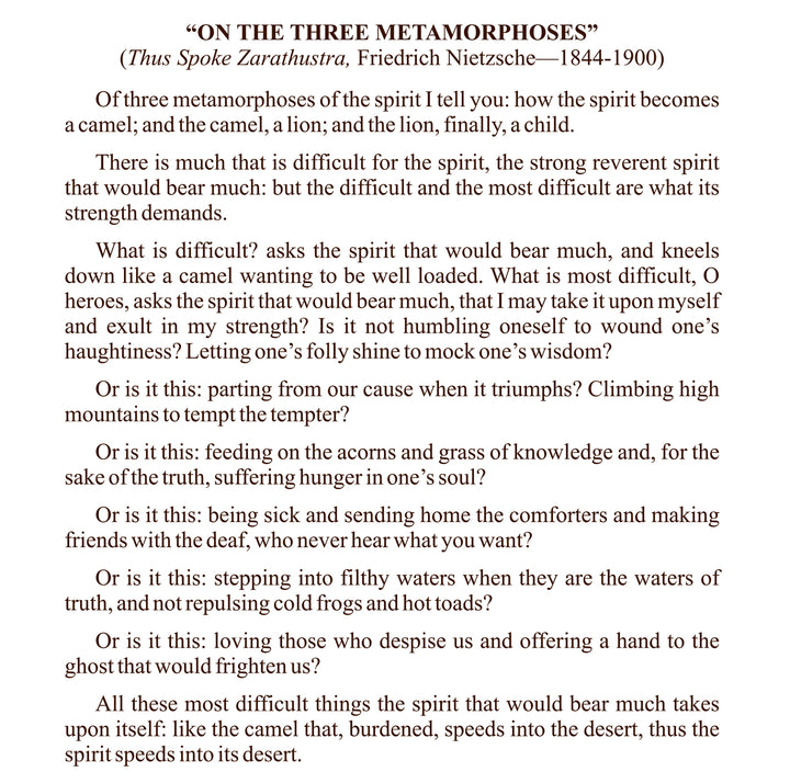 "On the Three Metamorphoses": Nietzsche, "A Course in Miracles", and the Stages of Spirituality [MP3]