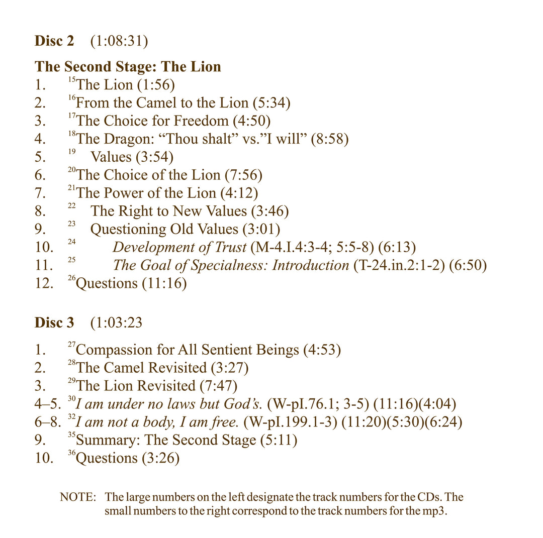 "On the Three Metamorphoses": Nietzsche, "A Course in Miracles", and the Stages of Spirituality [MP3]