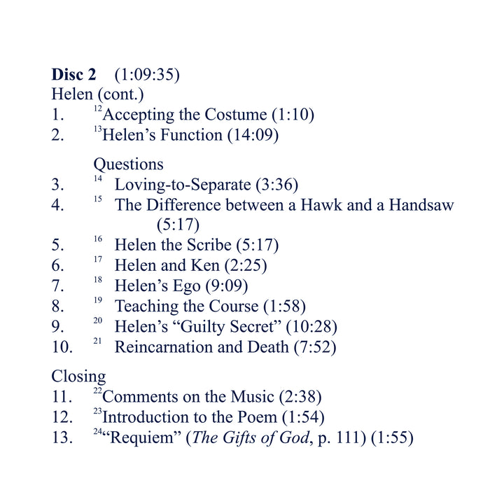 Helen Schucman: A Gift of God [CD]
