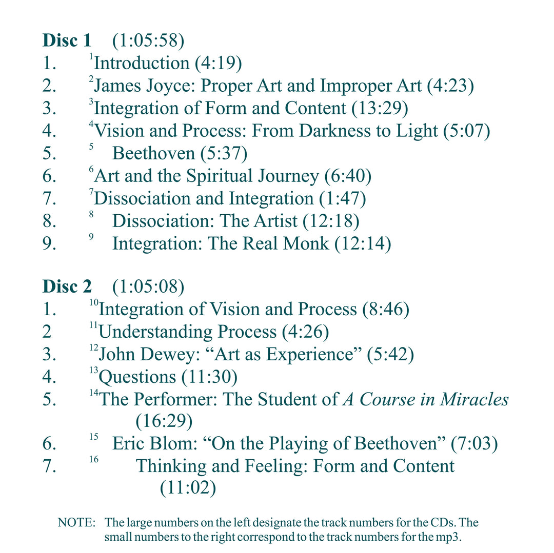 Art and "A Course in Miracles": Reflections of Holiness [CD]