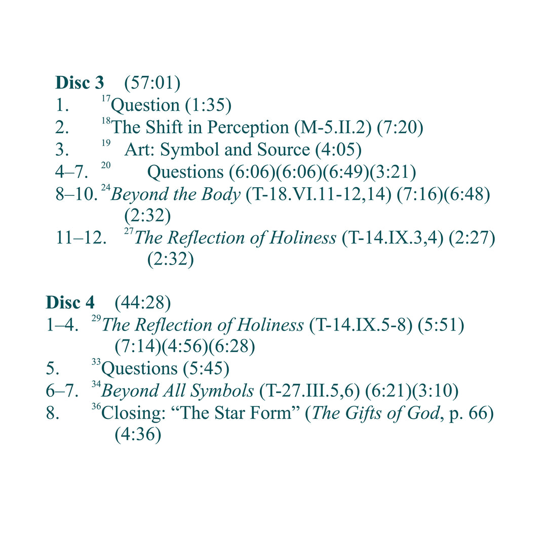Art and "A Course in Miracles": Reflections of Holiness [CD]