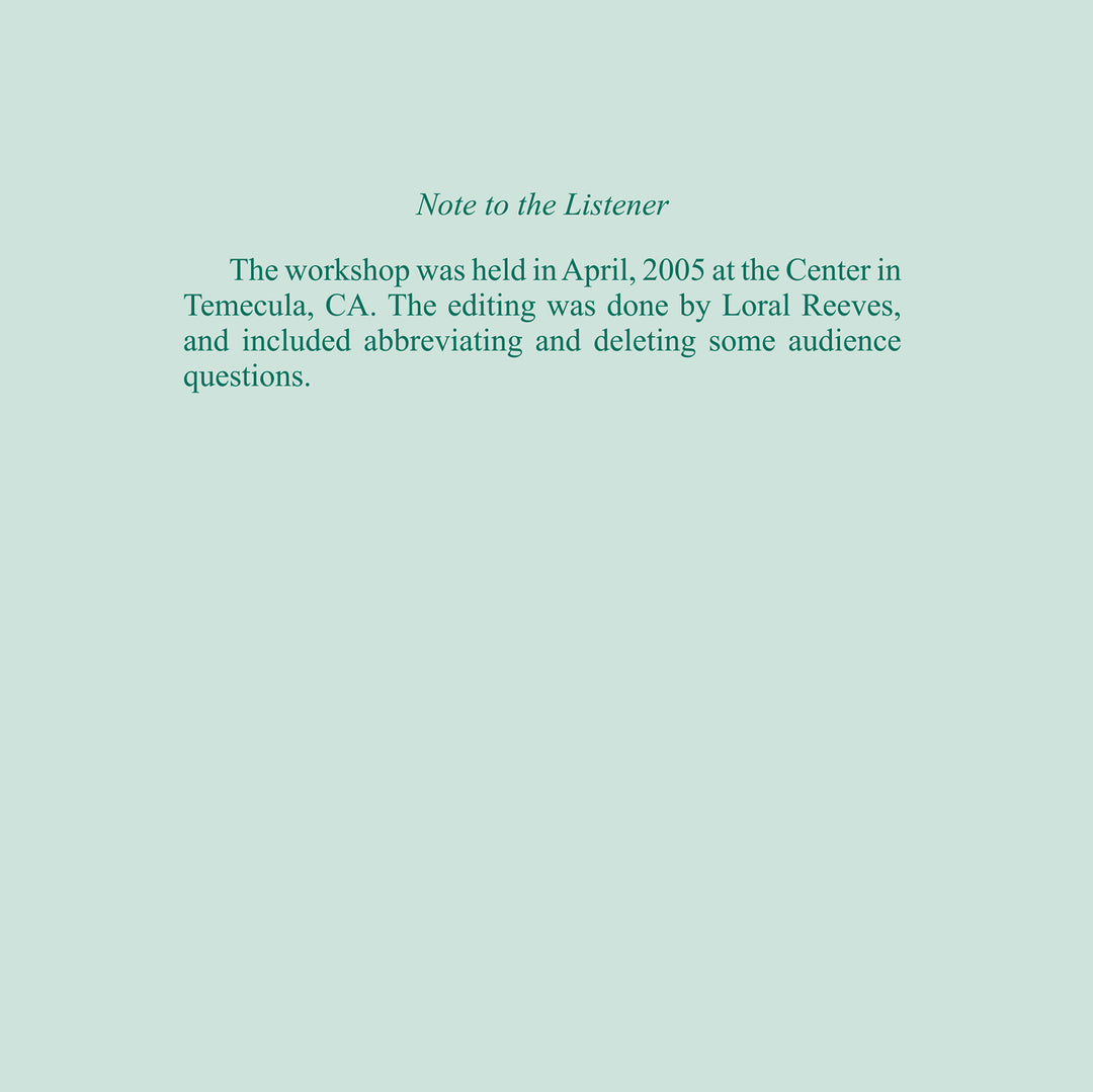 The Lessons of the Holy Spirit [MP3]