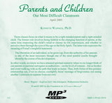 Parents and Children: Our Most Difficult Classroom [MP3]