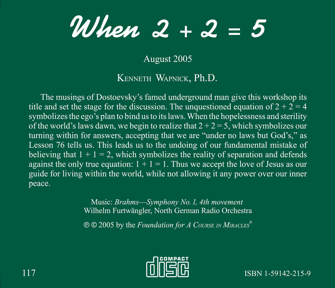 When 2 + 2 = 5: Reflecting Love in a Loveless World [CD]