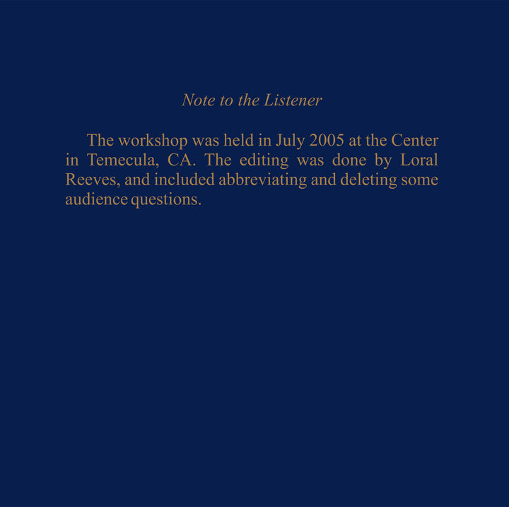 "A Course in Miracles": "A Book for All and None" [CD]