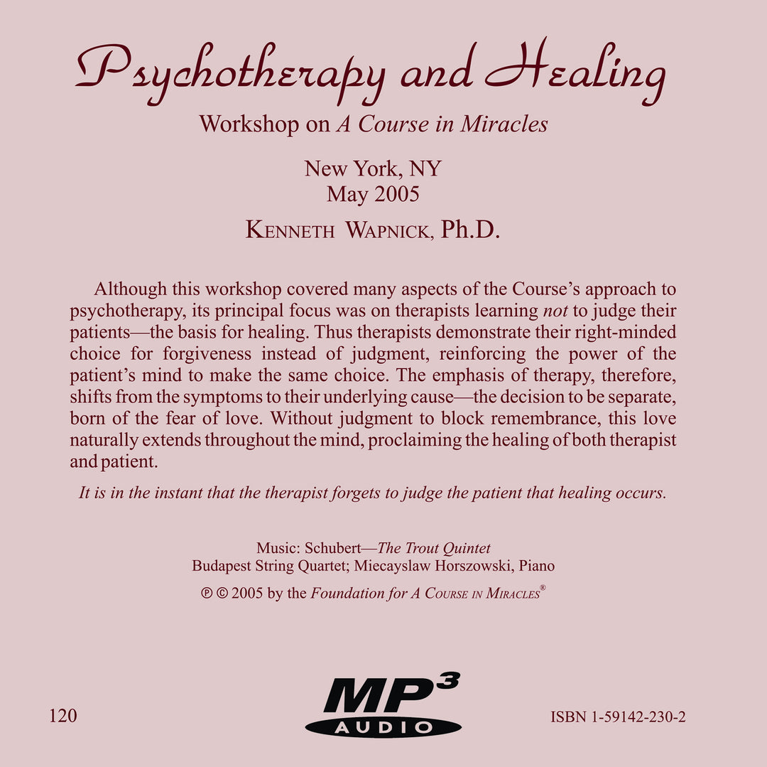 Psychotherapy and Healing [MP3]
