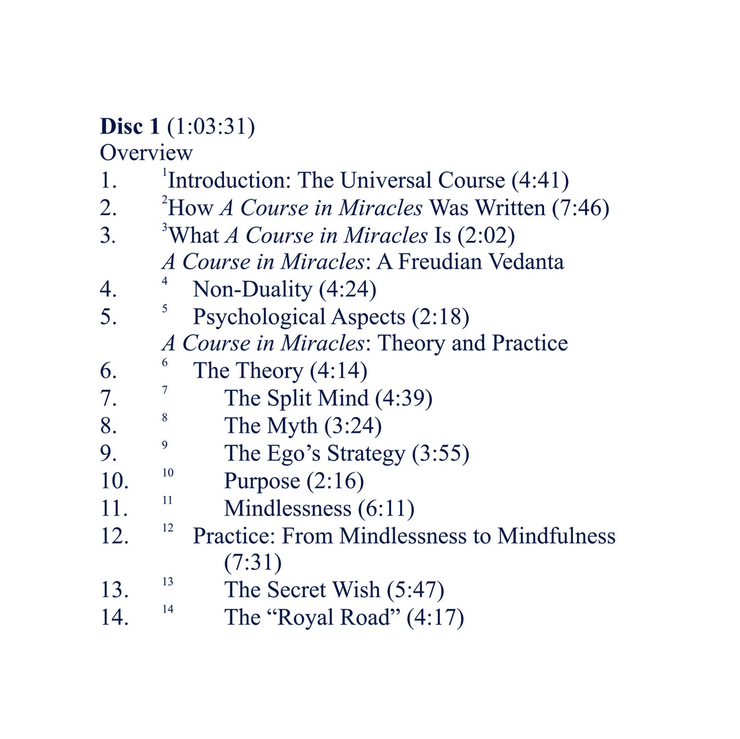 What Is "A Course in Miracles"?: Theory and Practice [MP3]