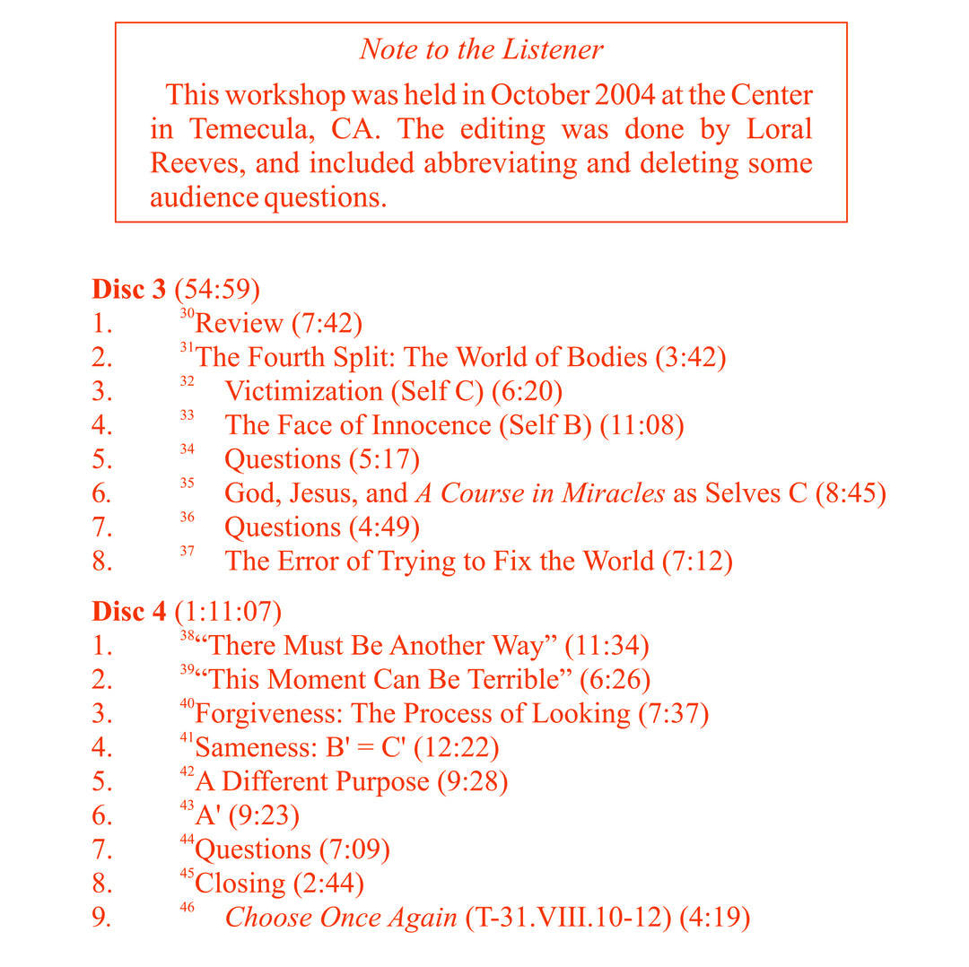 The Four Splits of Separation Revisited [MP3]