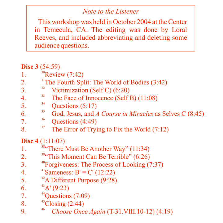 The Four Splits of Separation Revisited [MP3]