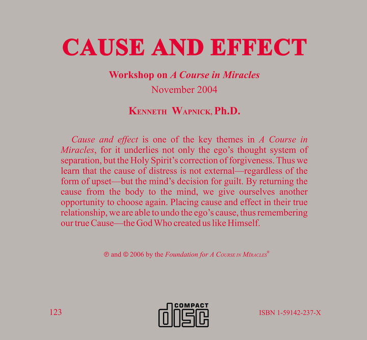 Cause and Effect [CD]