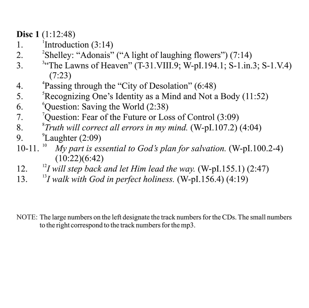 "A Light of Laughing Flowers": An Advanced Teacher of God [MP3]