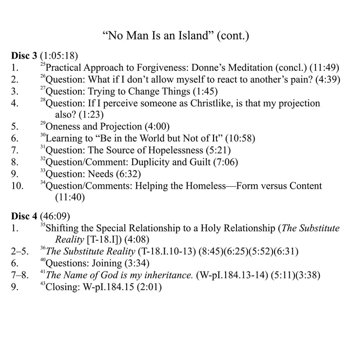 "No Man Is an Island": Our Common Purpose [MP3]