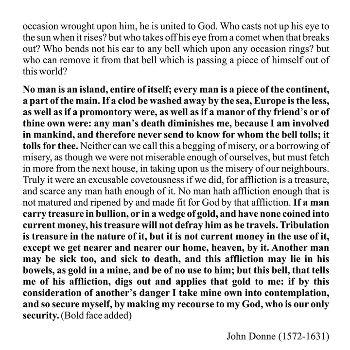 "No Man Is an Island": Our Common Purpose [MP3]