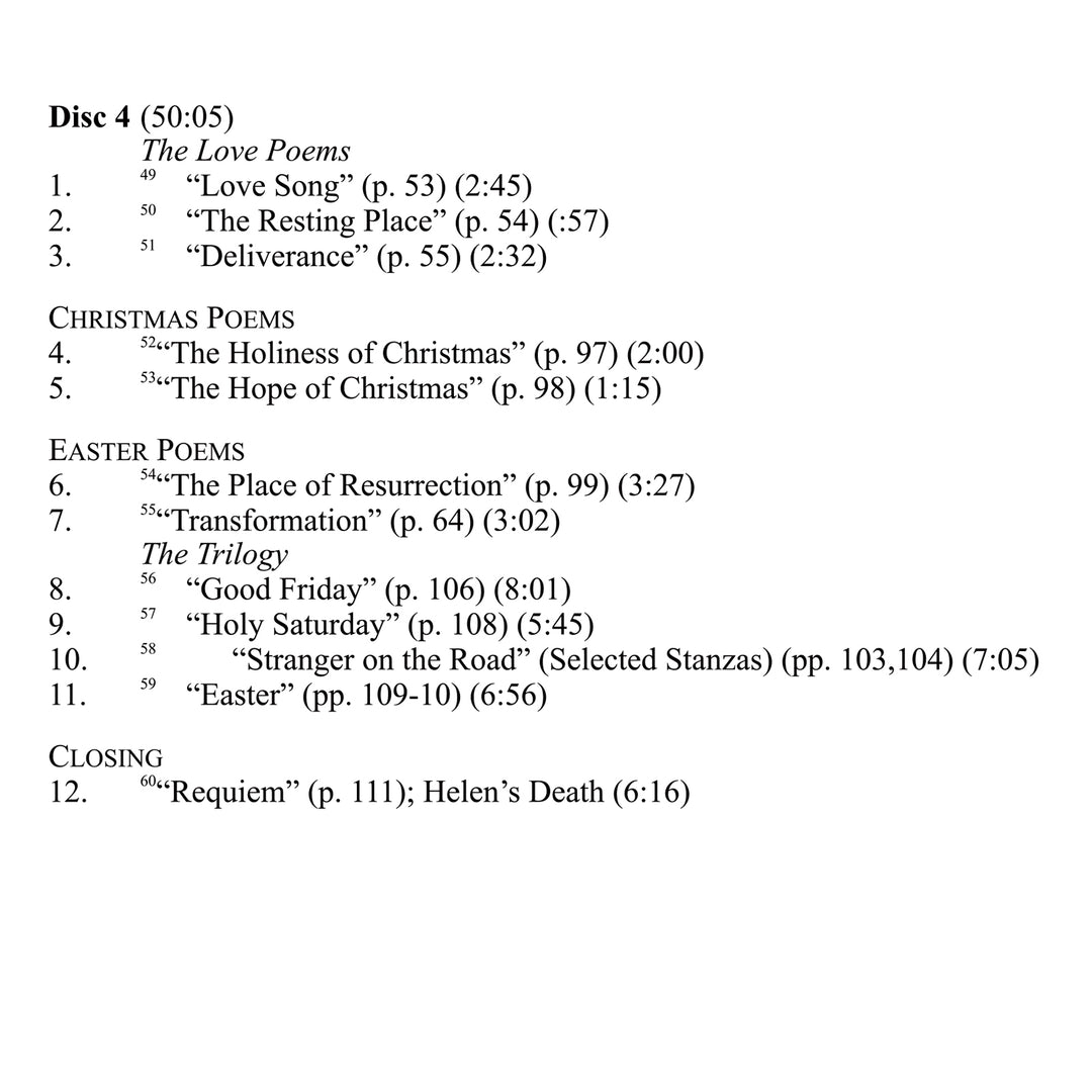 "The Gifts of God": The Poetry of Helen Schucman [CD]