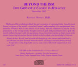 Beyond Theism: The God of "A Course in Miracles" [CD]