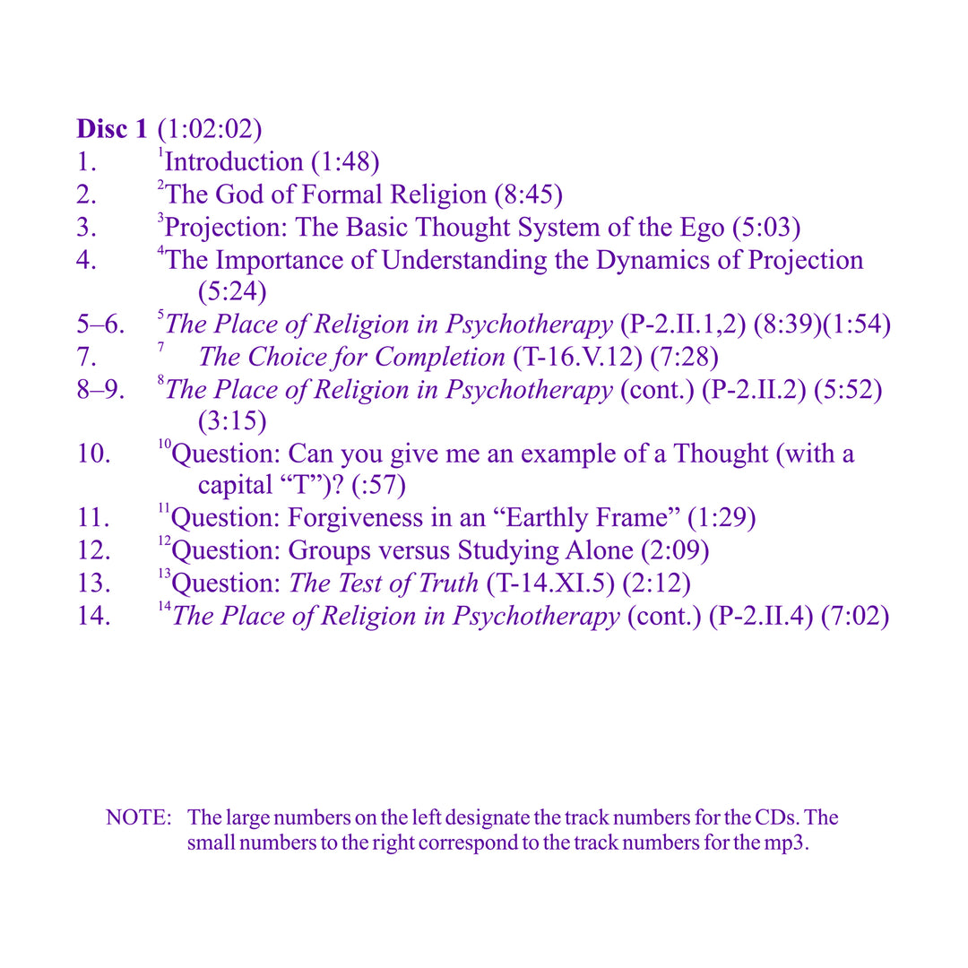 Beyond Theism: The God of "A Course in Miracles" [CD]