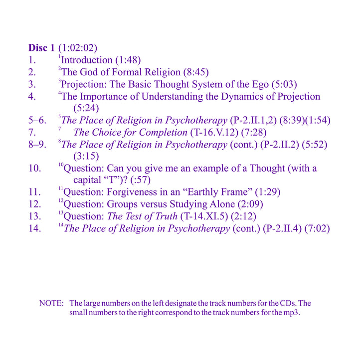 Beyond Theism: The God of "A Course in Miracles" [CD]