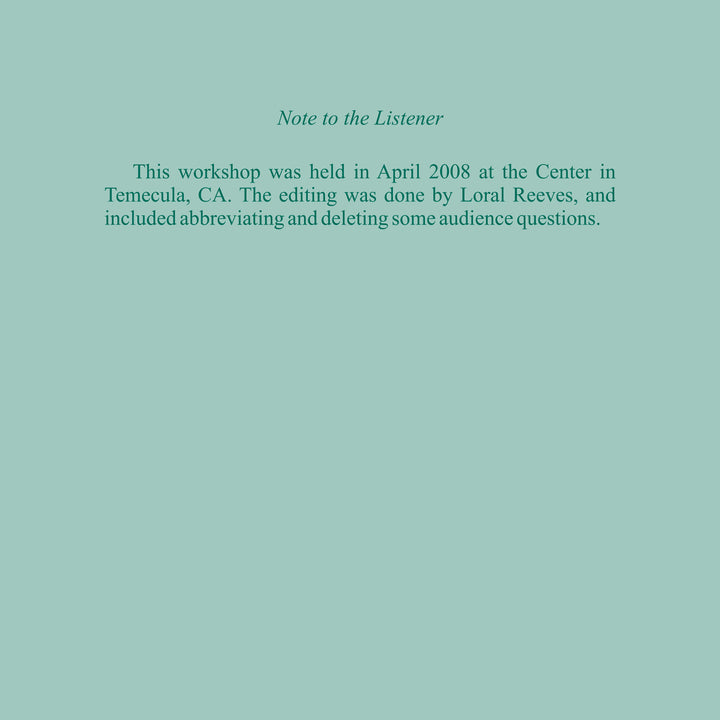 The Self-Accused: Freedom from Guilt [CD]