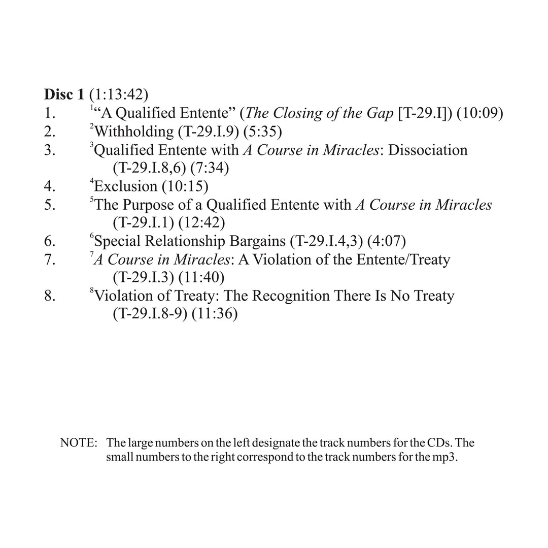"A Qualified Entente" [CD]