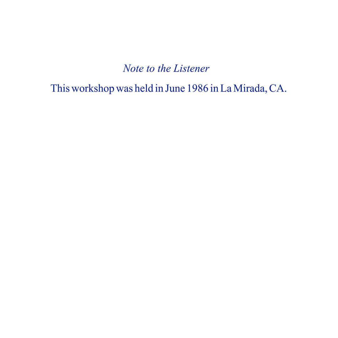 Seek Not to Change the Course [MP3]
