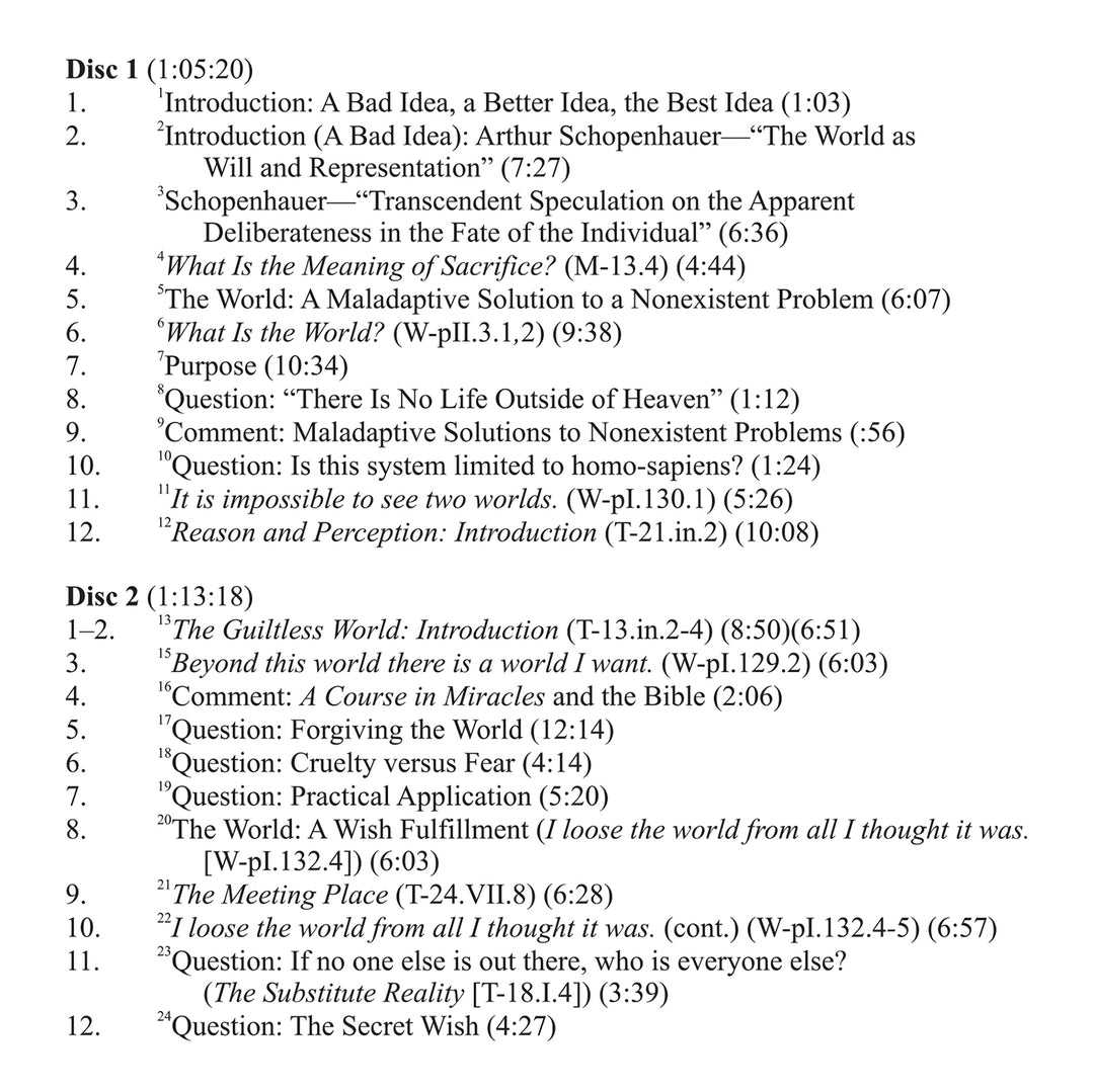 The World: A Bad Idea [CD]