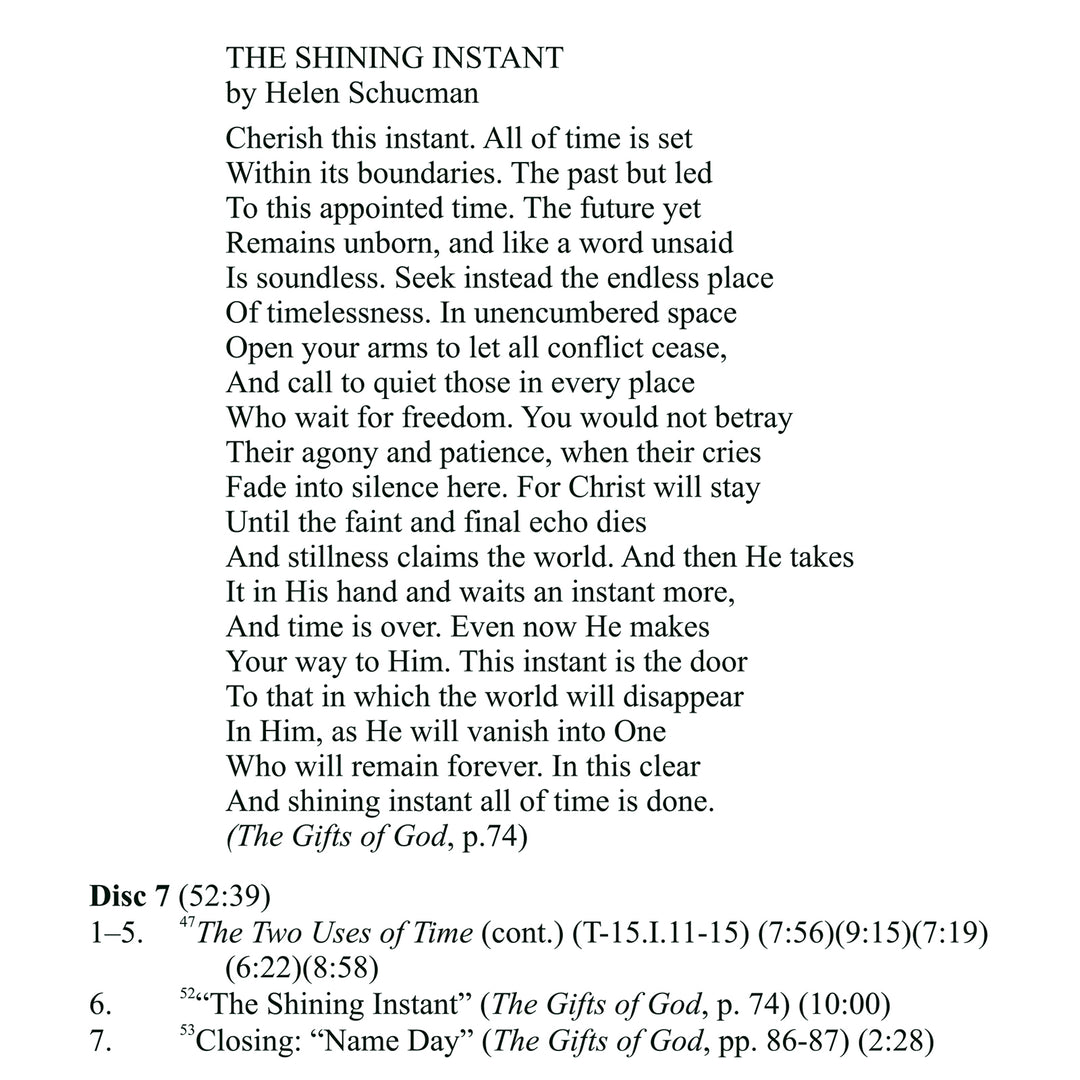 The Clear and Shining Instant of Time [CD]