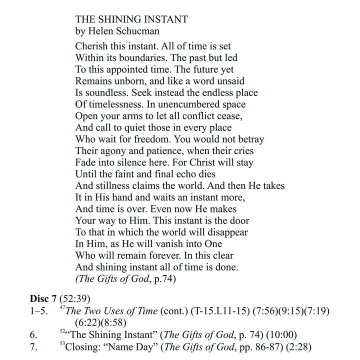 The Clear and Shining Instant of Time [CD]