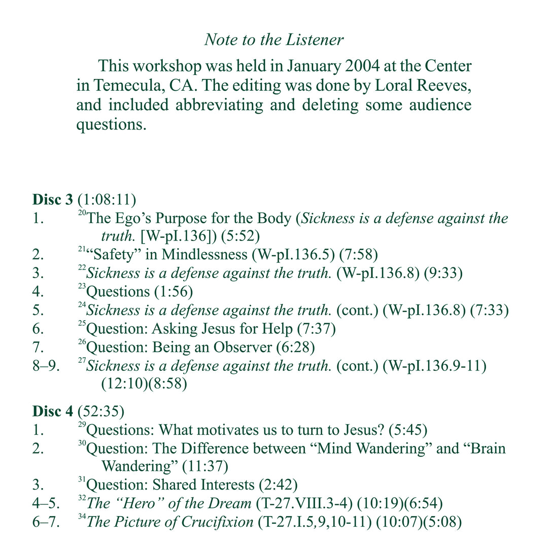 "The Seven Ages of Man": The Ego in Action [MP3]