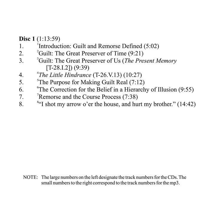 Guilt versus Remorse [MP3]