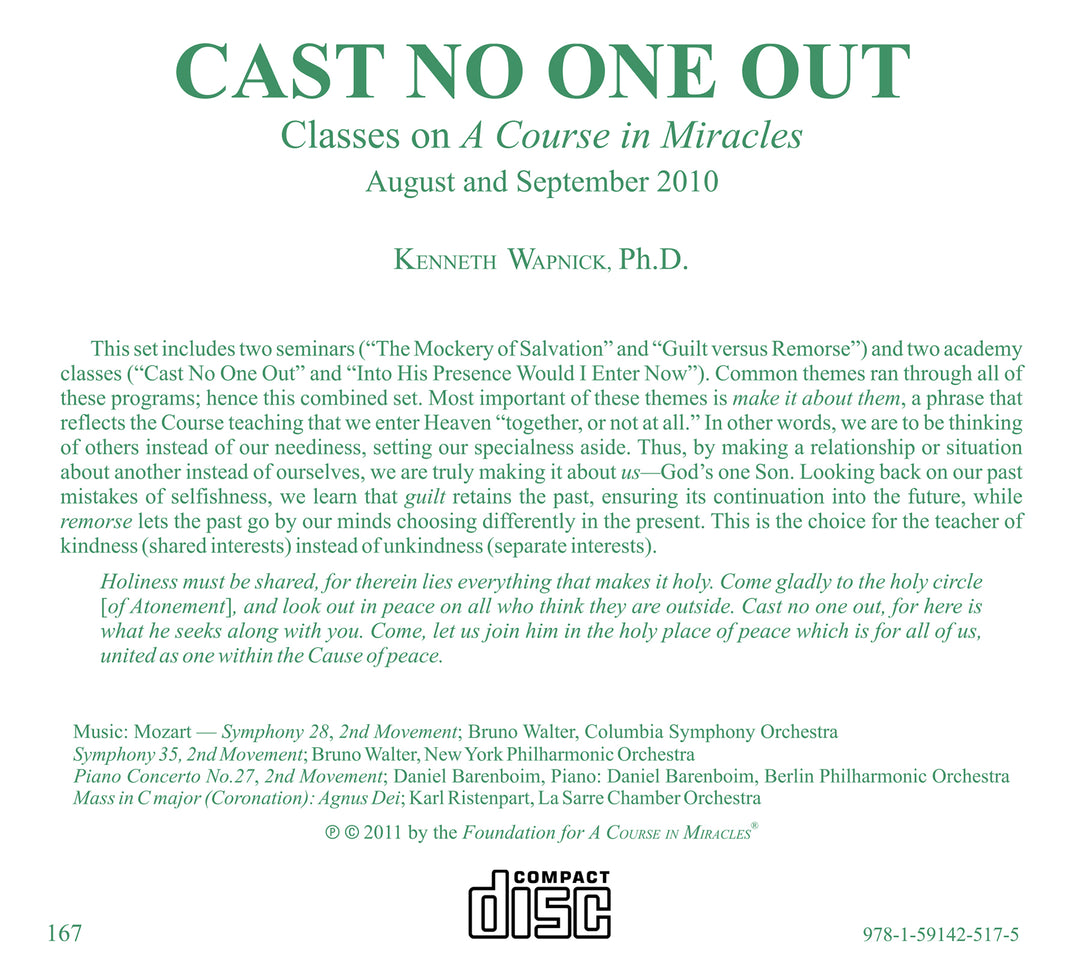 "Cast No One Out": Making It about Them [CD]