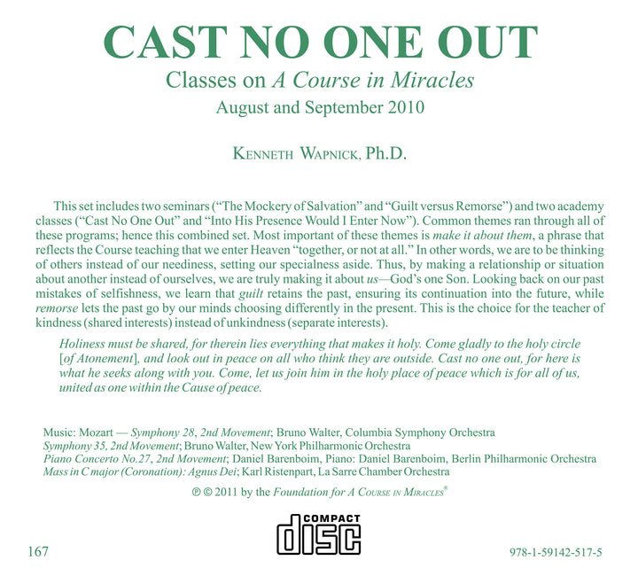 "Cast No One Out": Making It about Them [CD]