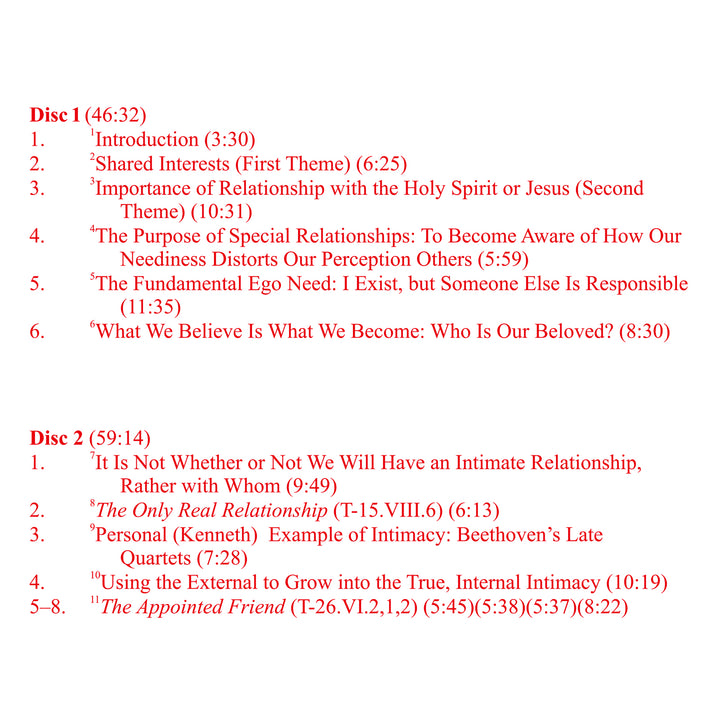Intimacy: Love Without Needs [MP3]
