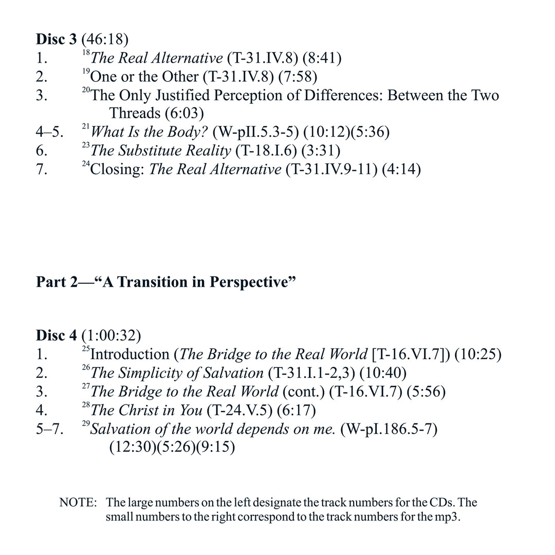 "A Transition in Perspective" [CD]