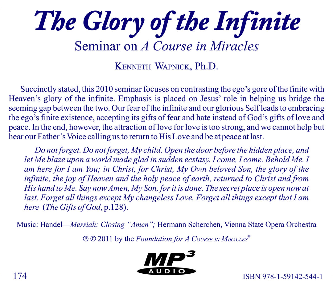 The Glory of the Infinite [MP3]