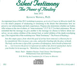 "Silent Testimony": The Power of Healing [CD]