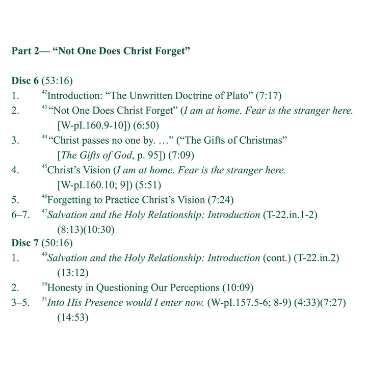 Who is Unwelcome to the Kind in Heart? / Not One Does Christ Forget [CD]