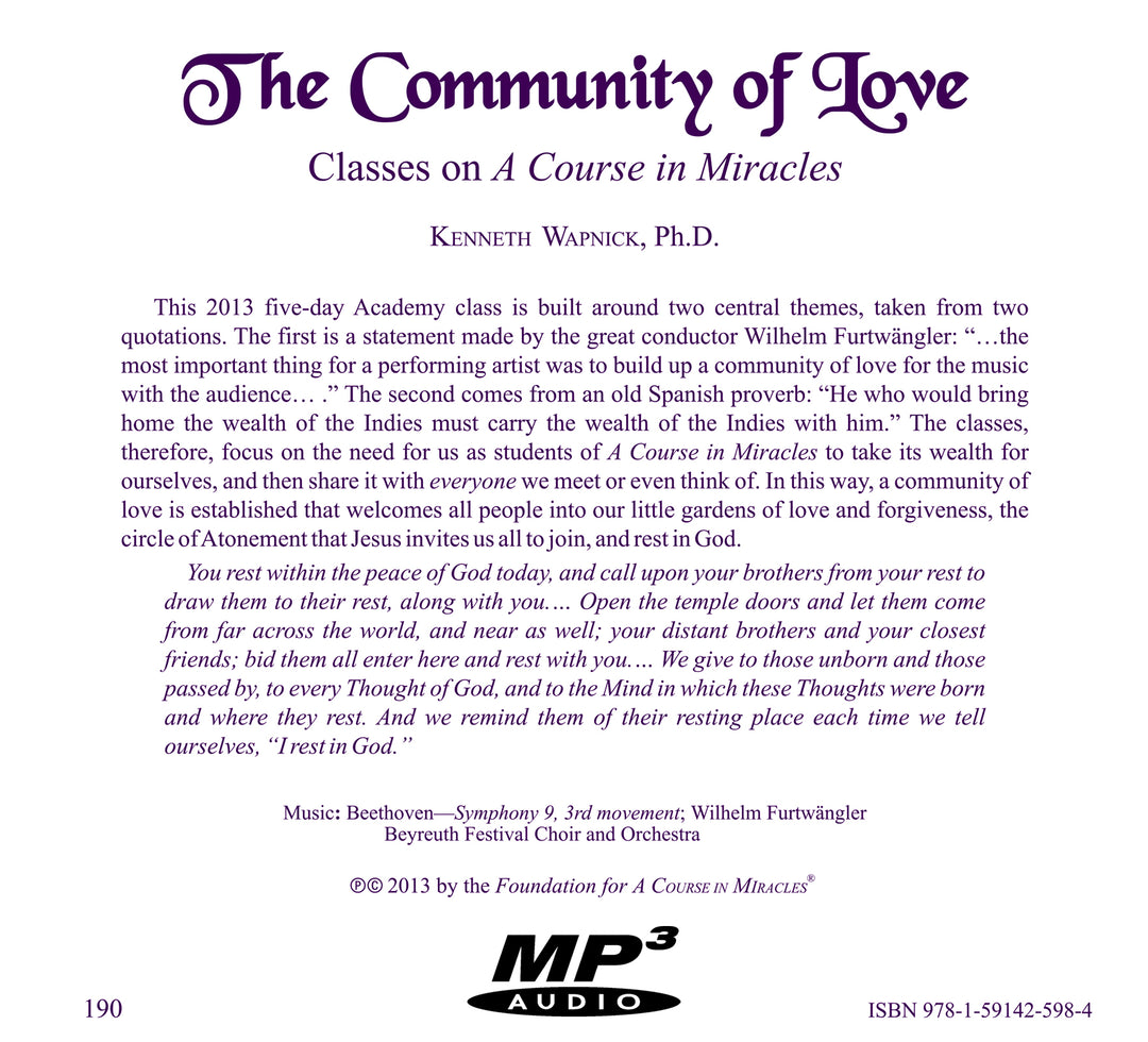 The Community of Love [MP3]