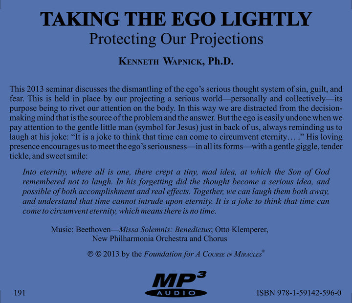 Taking the Ego Lightly: Protecting Our Projections [MP3]