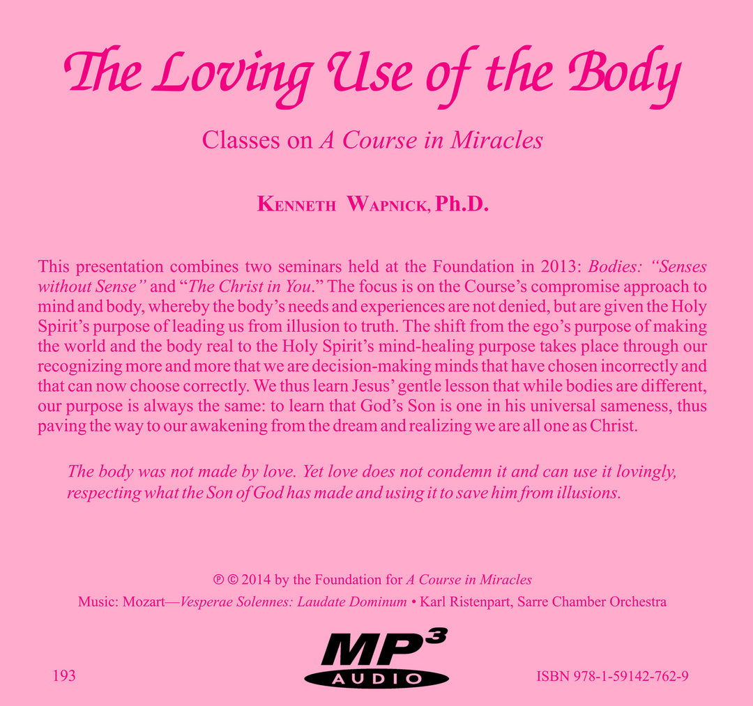 The Loving Use of the Body [MP3]