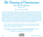 The Dawning of Consciousness: The End of Oneness [CD]