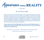 Appearance versus Reality [CD]