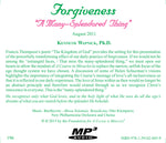 Forgiveness: "A Many-Splendored Thing" [MP3]