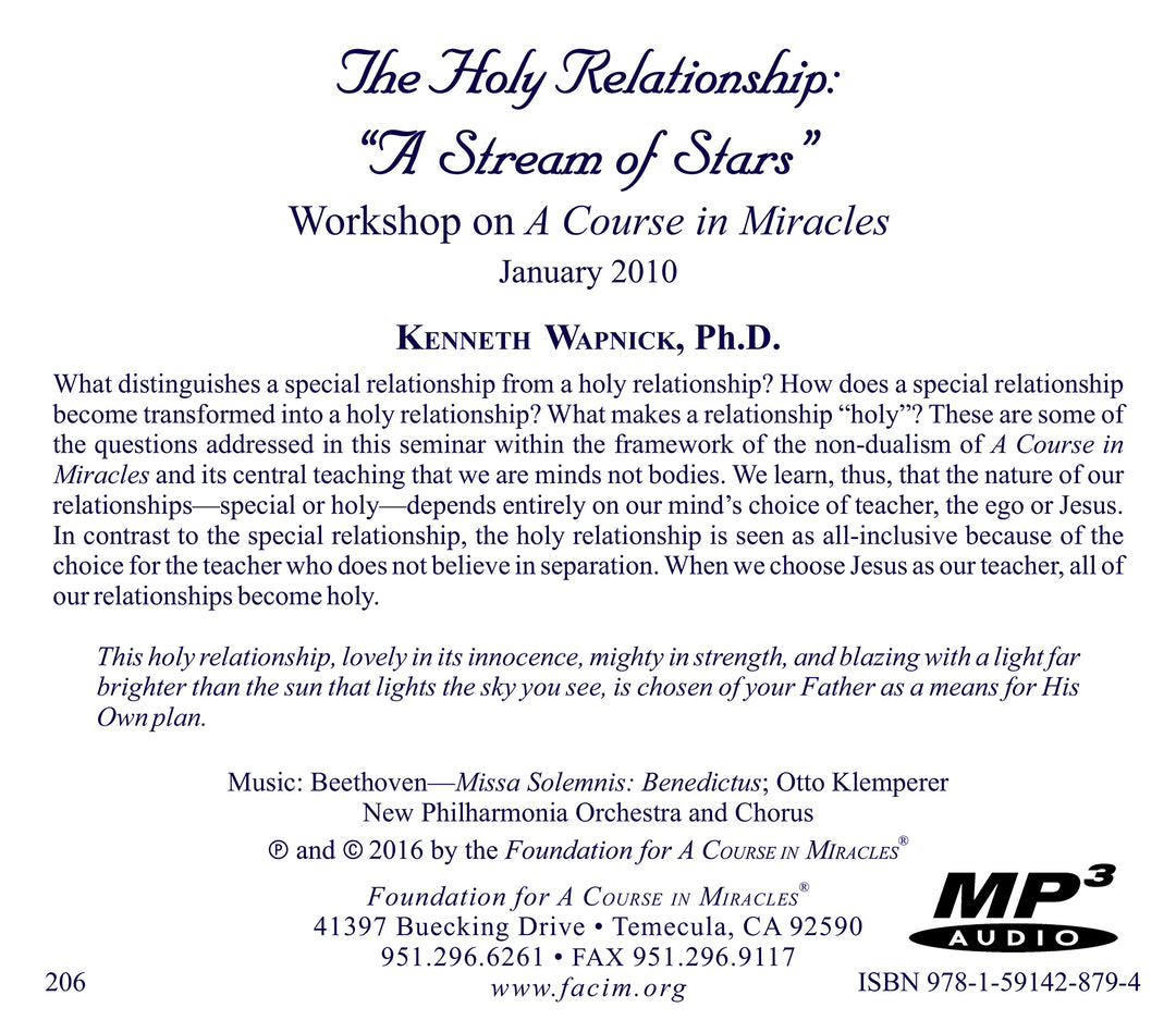The Holy Relationship: A Stream of Stars [MP3]