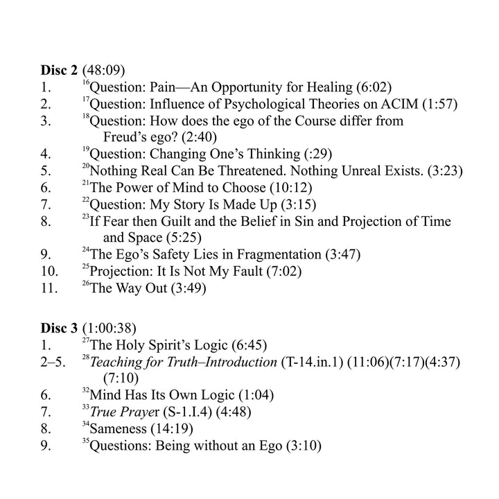 The Logic of "A Course in Miracles": The Ego and The Holy Spirit [MP3]
