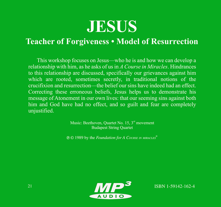 Jesus: Teacher of Forgiveness, Model of Resurrection [MP3]