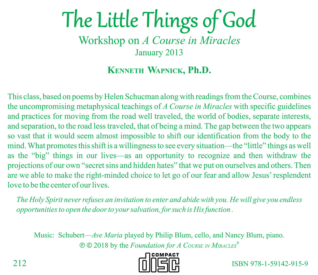 "The Little Things of God" [CD]