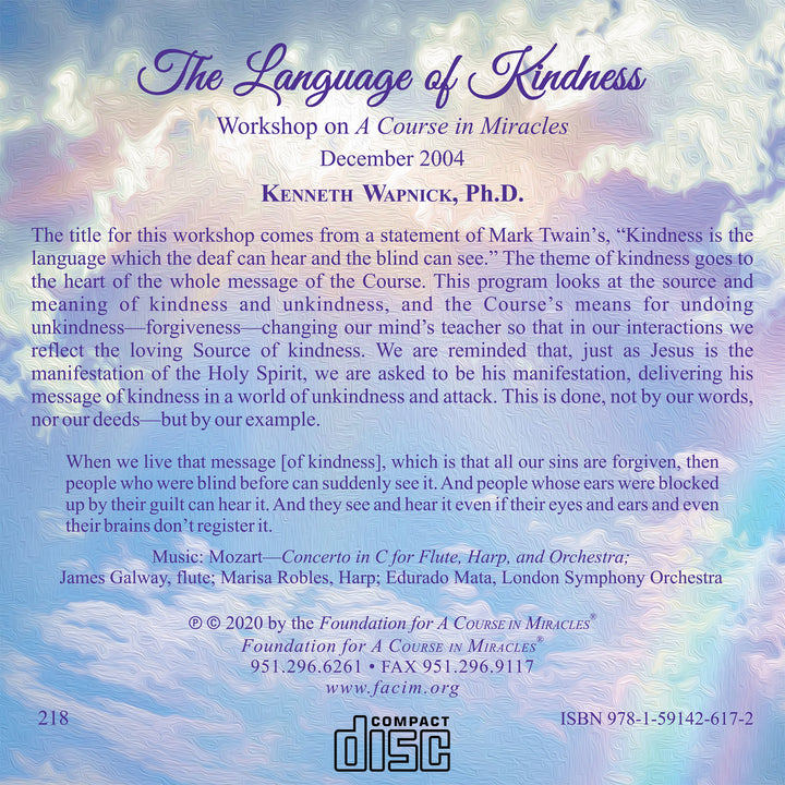 The Language of Kindness [CD]