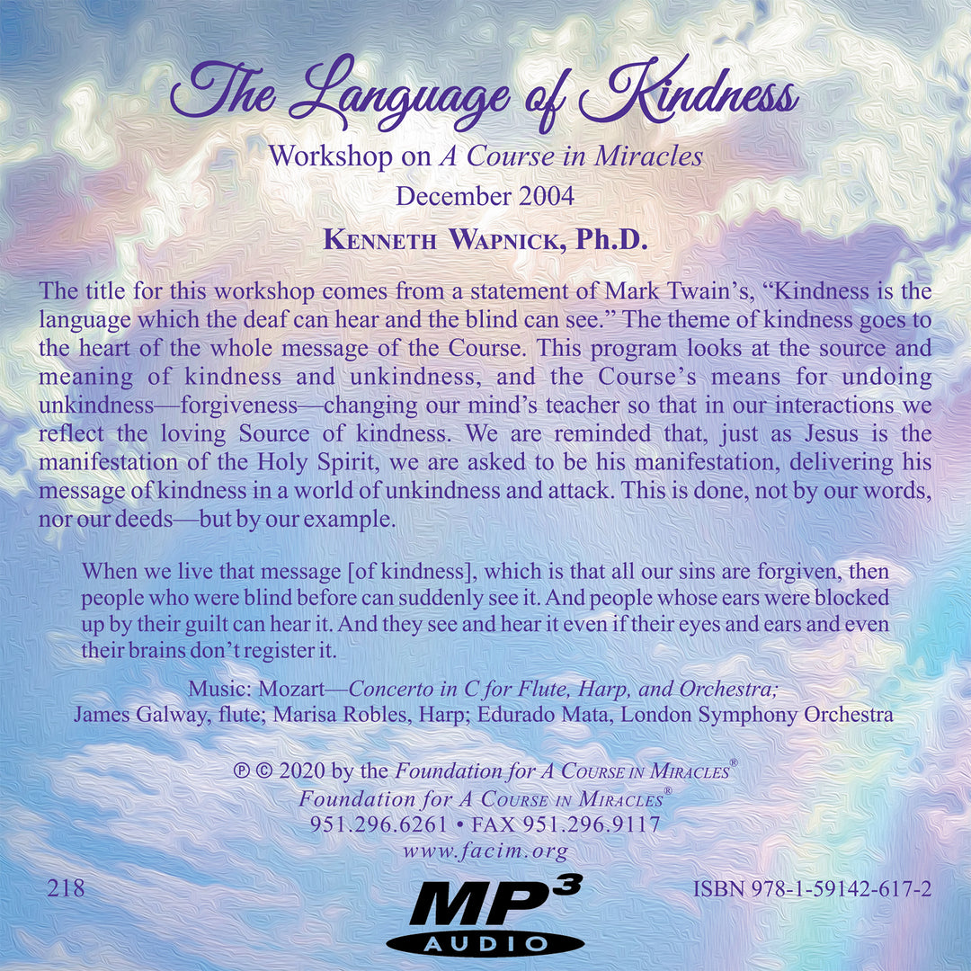 The Language of Kindness [MP3]