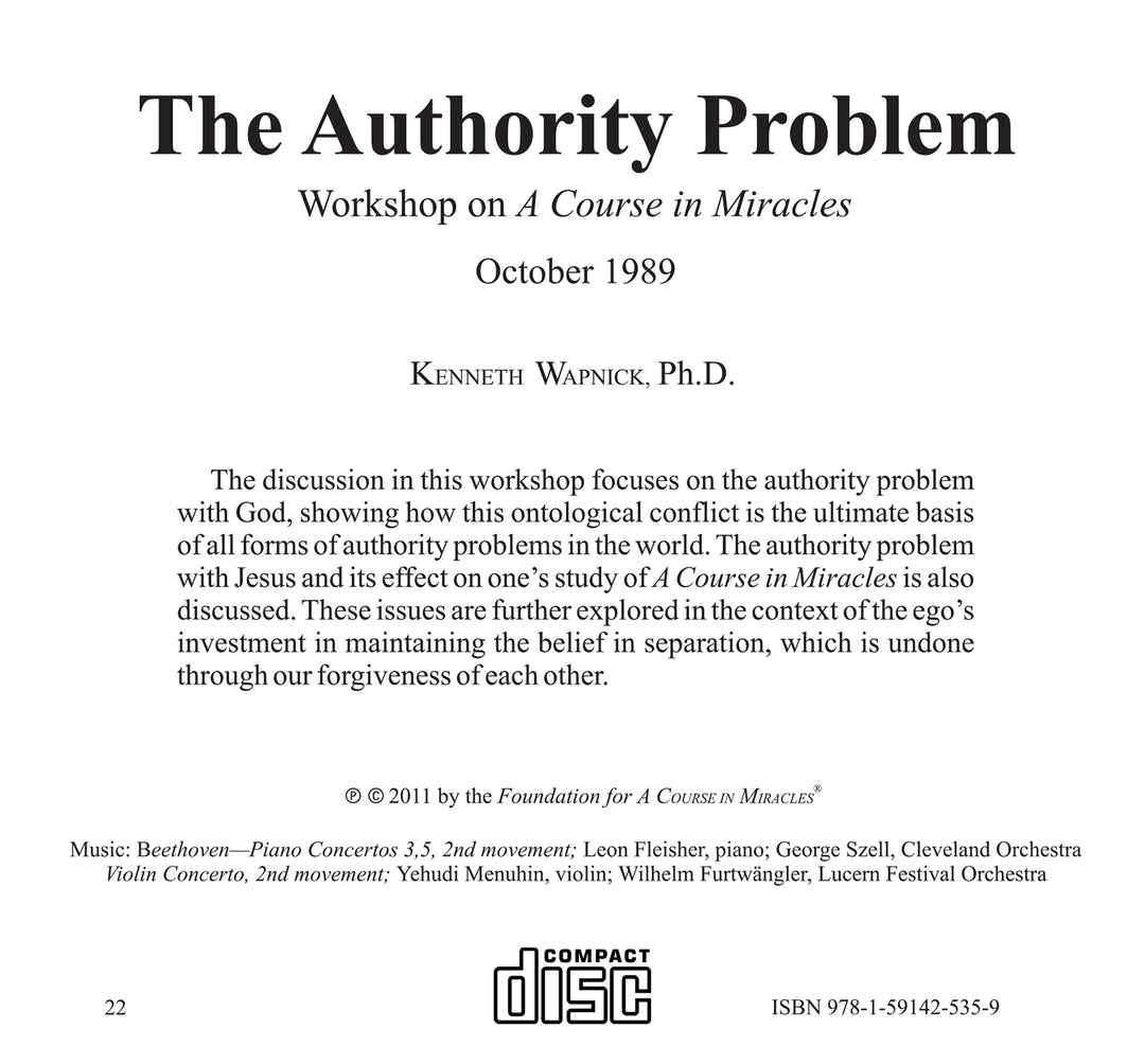 The Authority Problem [CD]