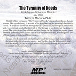 The Tyranny of Needs [MP3]